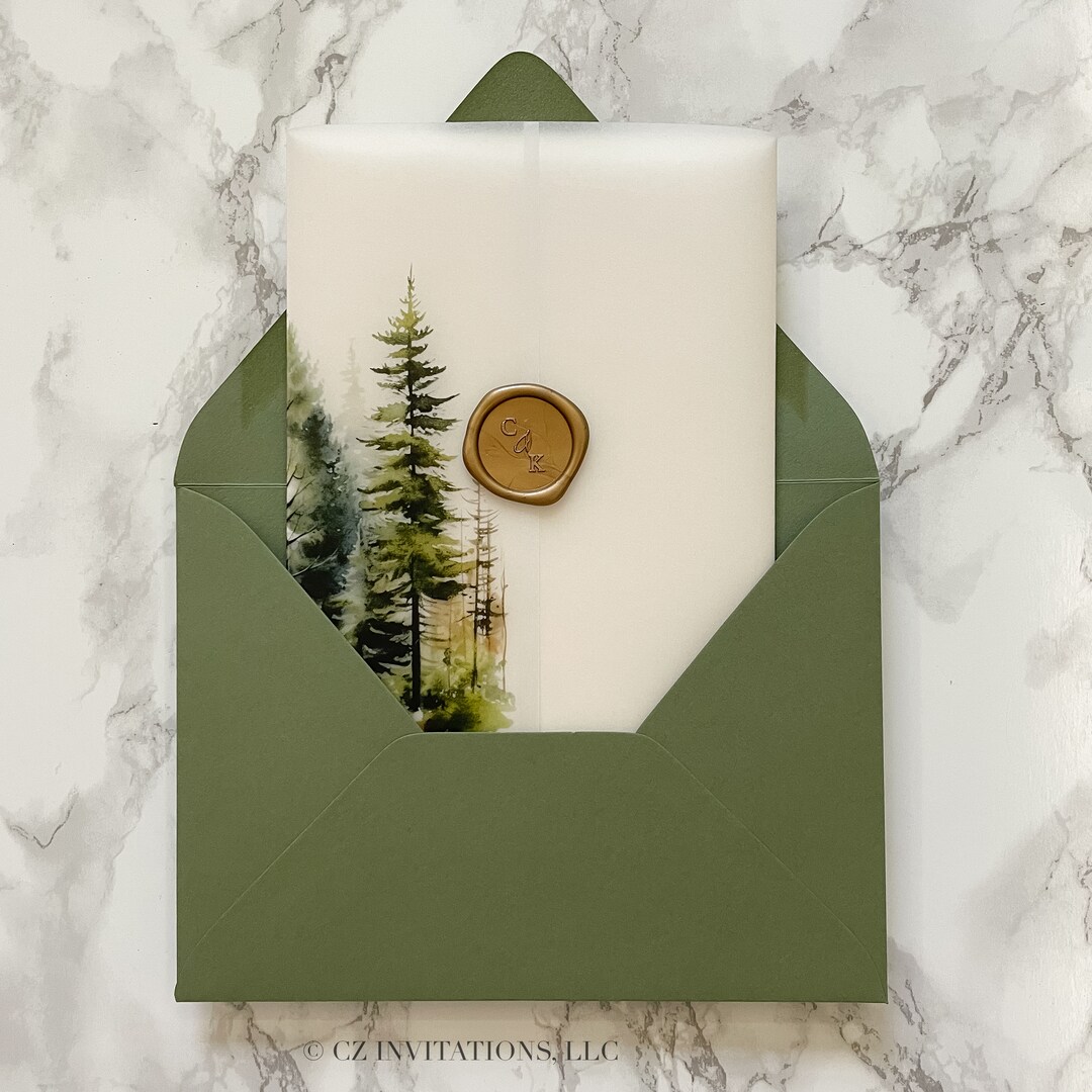 Doorschijnende enveloppen, vellum jassen, 50 STK/PARTIJ Transparante Doorschijnende enveloppen, vellum jassen, 50 STK/PARTIJ Transparante